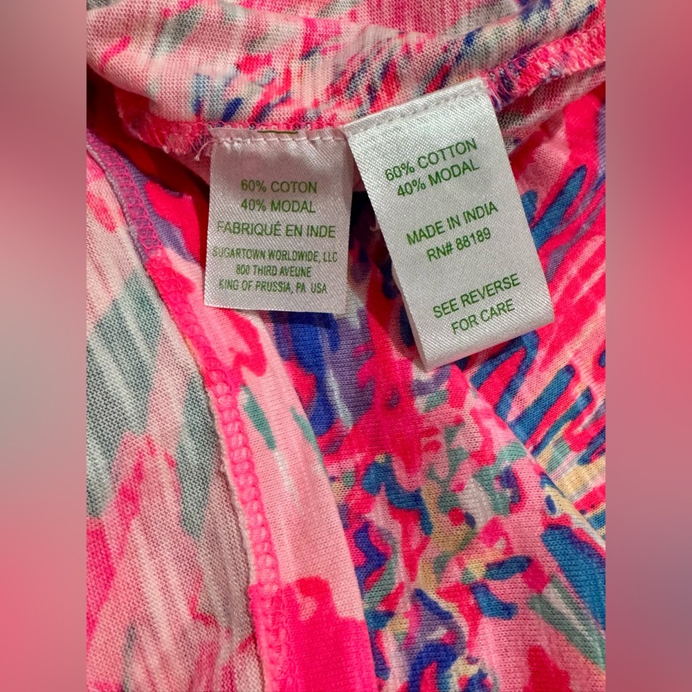 Lilly Pulitzer Tropical Shift Dress-Pink-XS - Picture 8 of 9